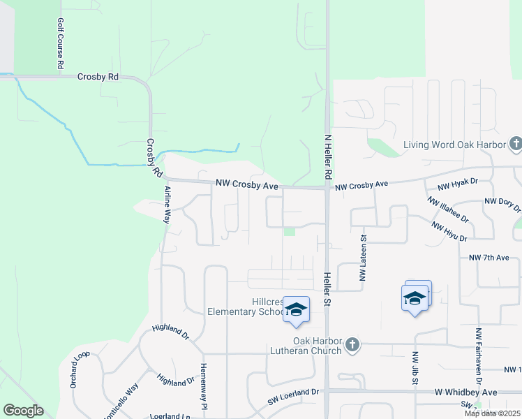 map of restaurants, bars, coffee shops, grocery stores, and more near 921 Northwest Quarterdeck Loop in Oak Harbor