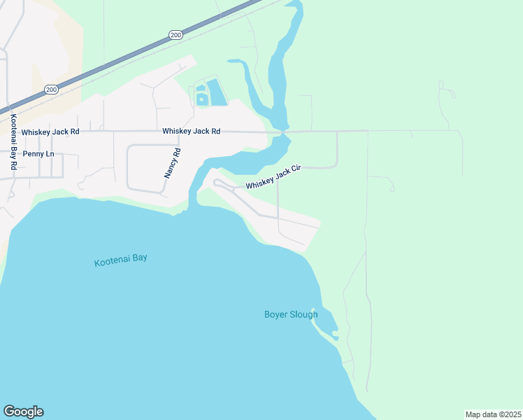 map of restaurants, bars, coffee shops, grocery stores, and more near 629 Whiskey Jack Circle in Sandpoint