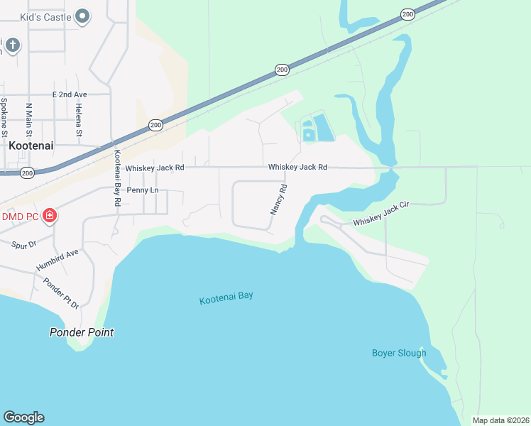 map of restaurants, bars, coffee shops, grocery stores, and more near 142 Nancy Road in Sandpoint