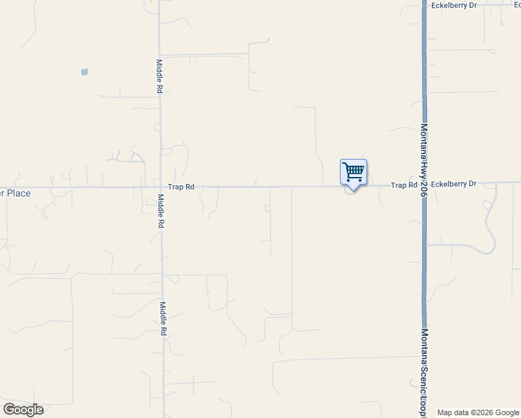 map of restaurants, bars, coffee shops, grocery stores, and more near 36 Frederick Way in Columbia Falls