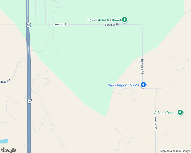 map of restaurants, bars, coffee shops, grocery stores, and more near 525 Bowdish Road in Kalispell