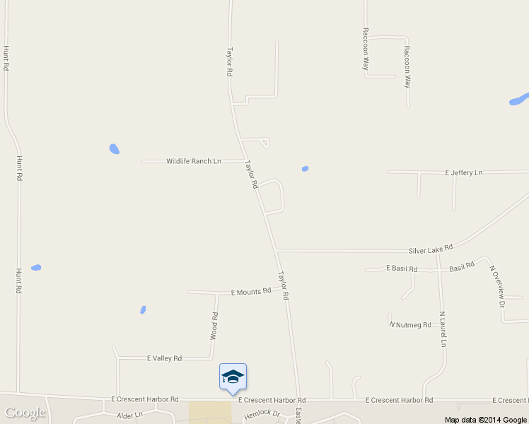 map of restaurants, bars, coffee shops, grocery stores, and more near 2904 Taylor Road in Oak Harbor