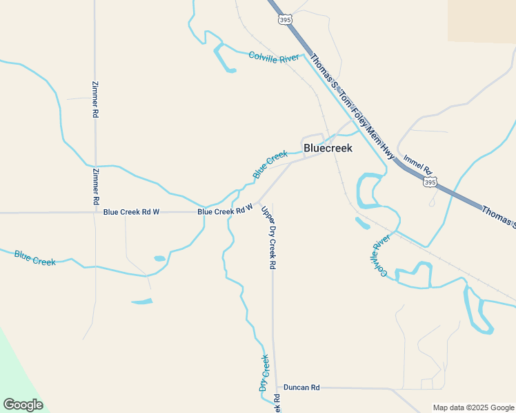 map of restaurants, bars, coffee shops, grocery stores, and more near 1691 Blue Creek Road West in Chewelah