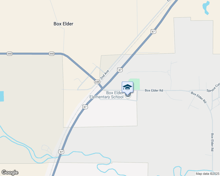 map of restaurants, bars, coffee shops, grocery stores, and more near 205 Main Street East in Box Elder