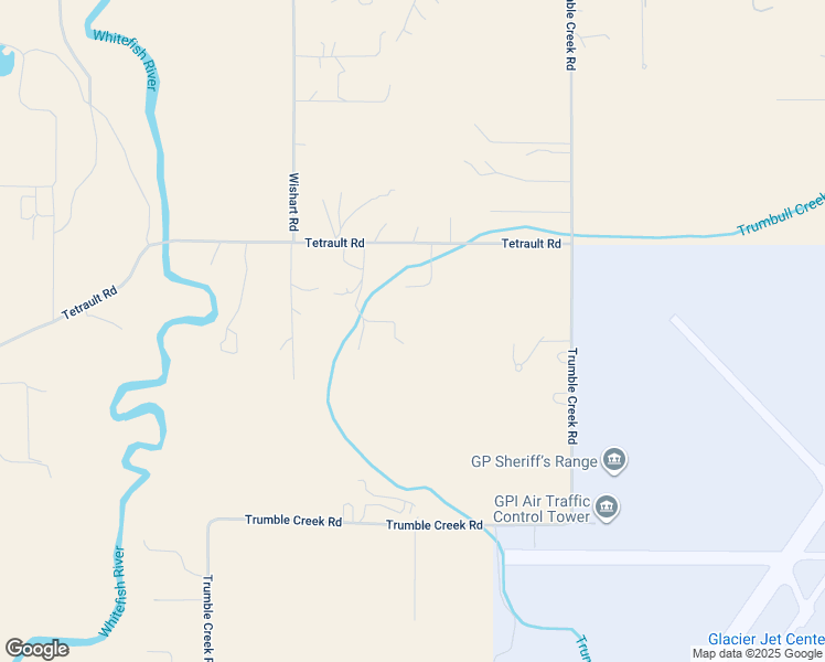 map of restaurants, bars, coffee shops, grocery stores, and more near 232 Tetrault Road in Kalispell