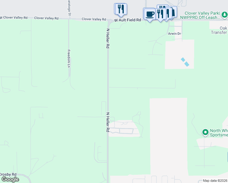 map of restaurants, bars, coffee shops, grocery stores, and more near 1087 West Yates Road in Oak Harbor