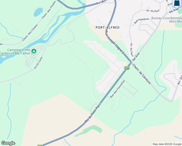 map of restaurants, bars, coffee shops, grocery stores, and more near in Saguenay