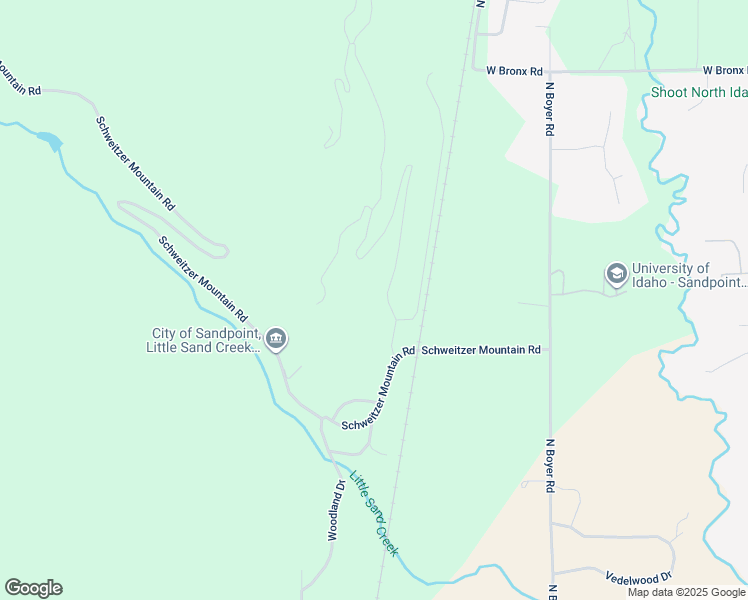 map of restaurants, bars, coffee shops, grocery stores, and more near 98 Granite Ridge Drive in Sandpoint