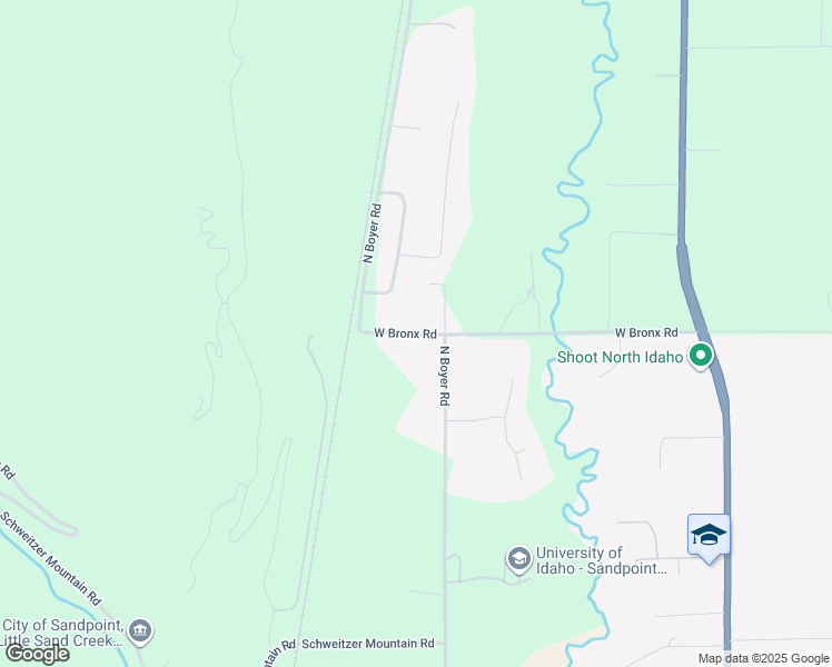 map of restaurants, bars, coffee shops, grocery stores, and more near 565 West Bronx Road in Sandpoint