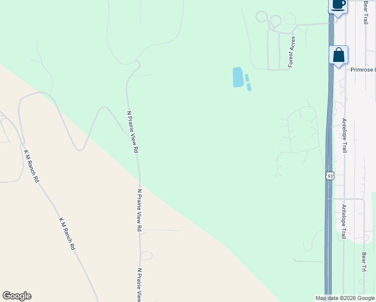 map of restaurants, bars, coffee shops, grocery stores, and more near 269 Baker Heights Drive in Whitefish