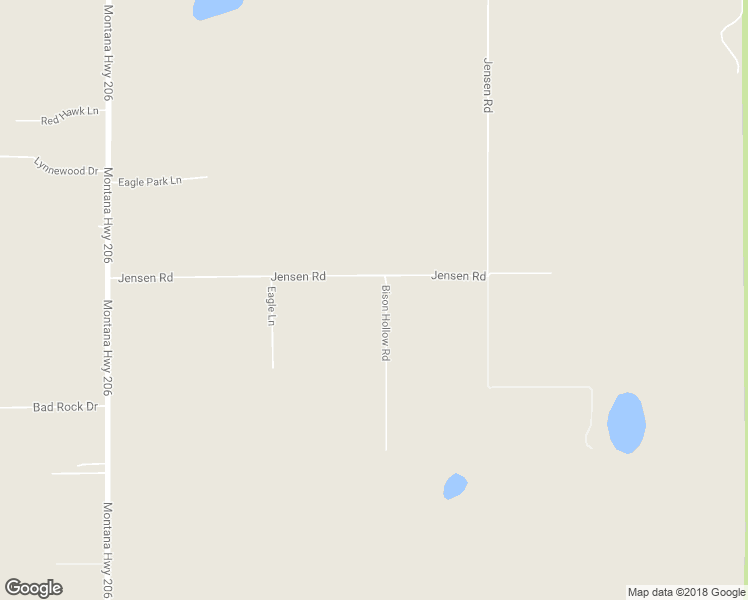 map of restaurants, bars, coffee shops, grocery stores, and more near 315 Jensen Road in Columbia Falls