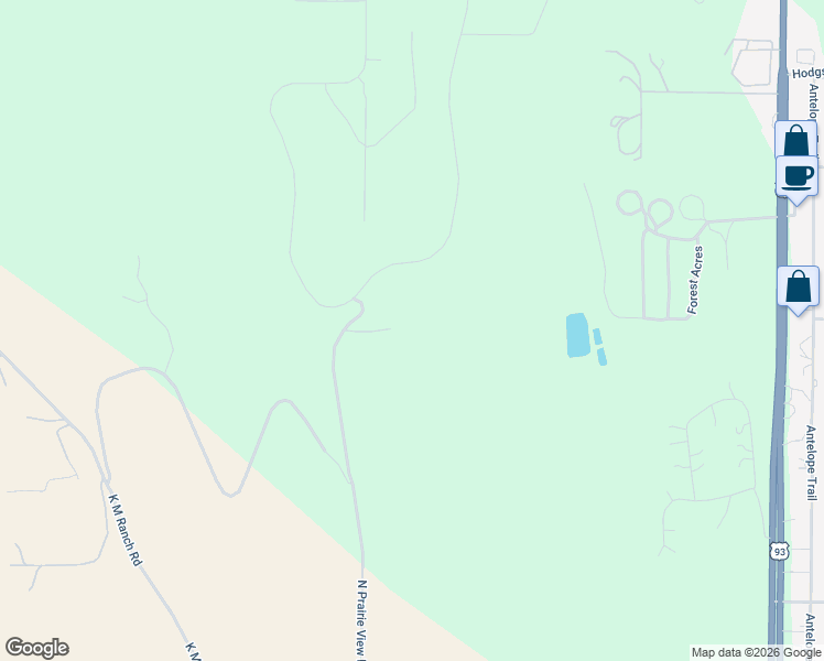 map of restaurants, bars, coffee shops, grocery stores, and more near 365 Baker Heights Drive in Whitefish