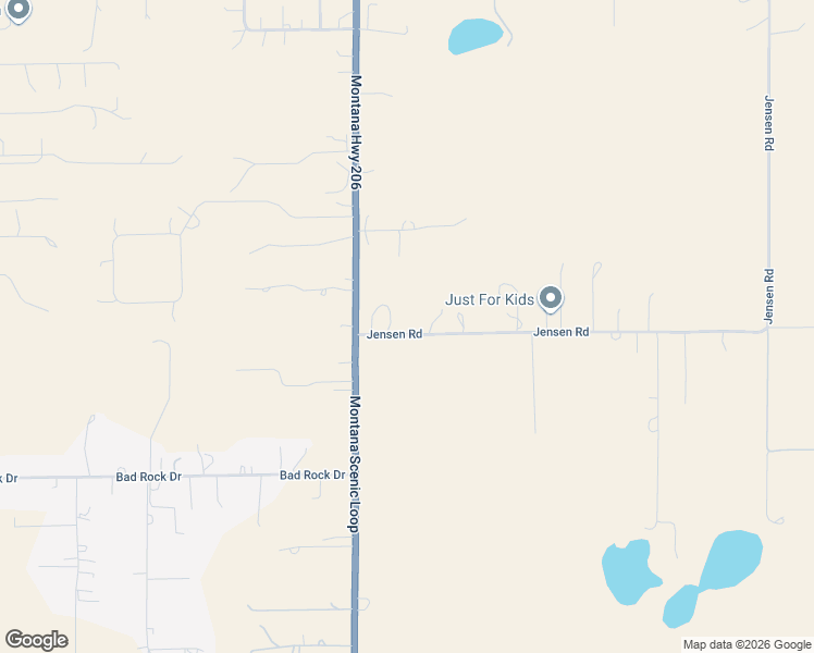 map of restaurants, bars, coffee shops, grocery stores, and more near 101-119 Jensen Road in Columbia Falls