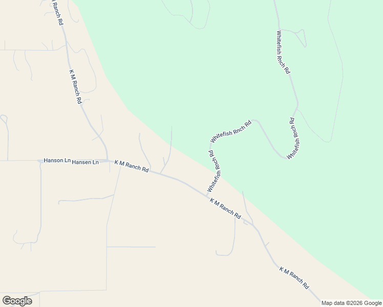 map of restaurants, bars, coffee shops, grocery stores, and more near 2322 Whitefish Ranch Road in Whitefish