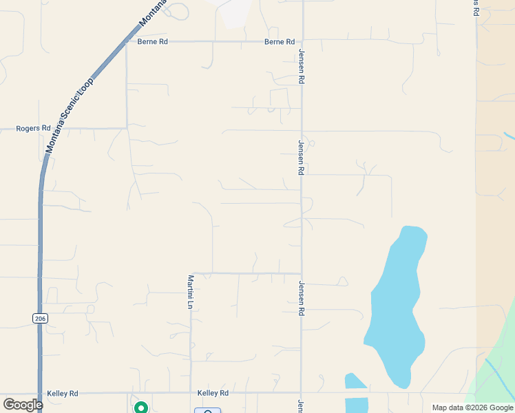 map of restaurants, bars, coffee shops, grocery stores, and more near 916 Jensen Road in Columbia Falls