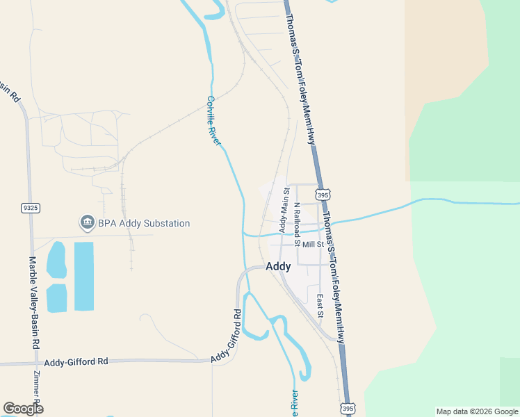 map of restaurants, bars, coffee shops, grocery stores, and more near 1393 Hall Street in Addy