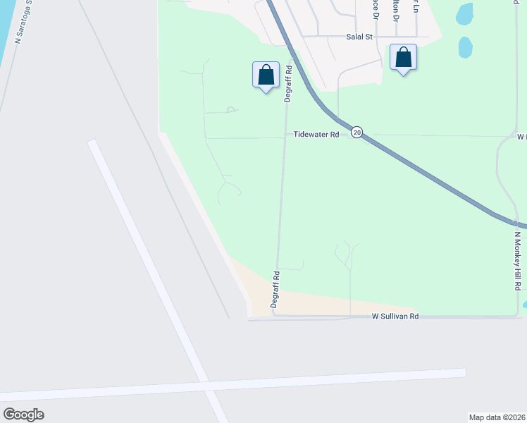 map of restaurants, bars, coffee shops, grocery stores, and more near 4117 Degraff Road in Oak Harbor