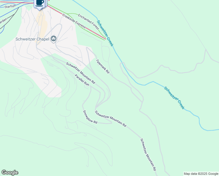 map of restaurants, bars, coffee shops, grocery stores, and more near 177 Telemark Road in Sandpoint