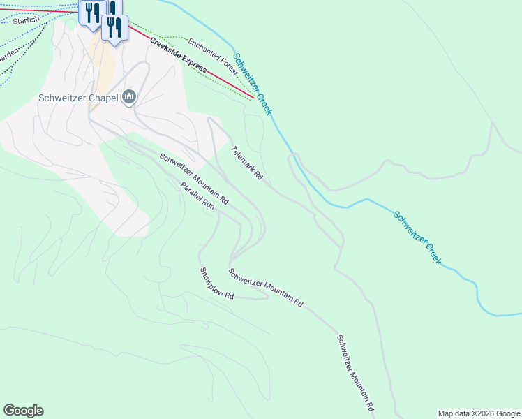 map of restaurants, bars, coffee shops, grocery stores, and more near 177 Telemark Road in Sandpoint