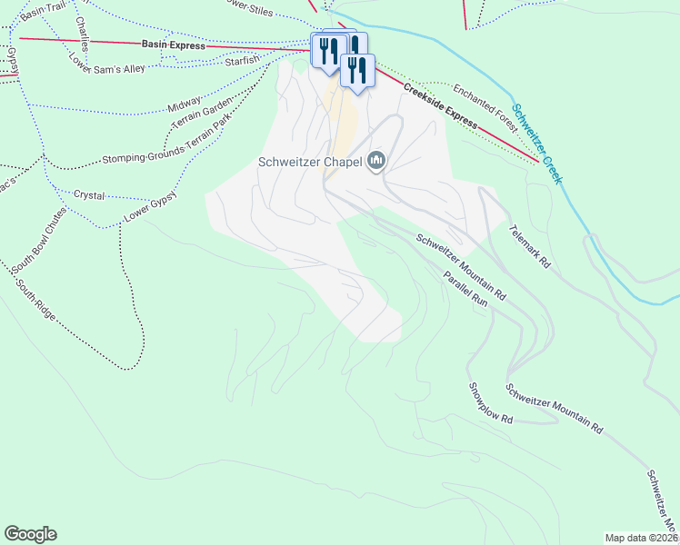 map of restaurants, bars, coffee shops, grocery stores, and more near 03 Mogul Hill Road in Sandpoint
