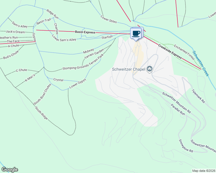 map of restaurants, bars, coffee shops, grocery stores, and more near 763 Crystal Springs Run in Sandpoint