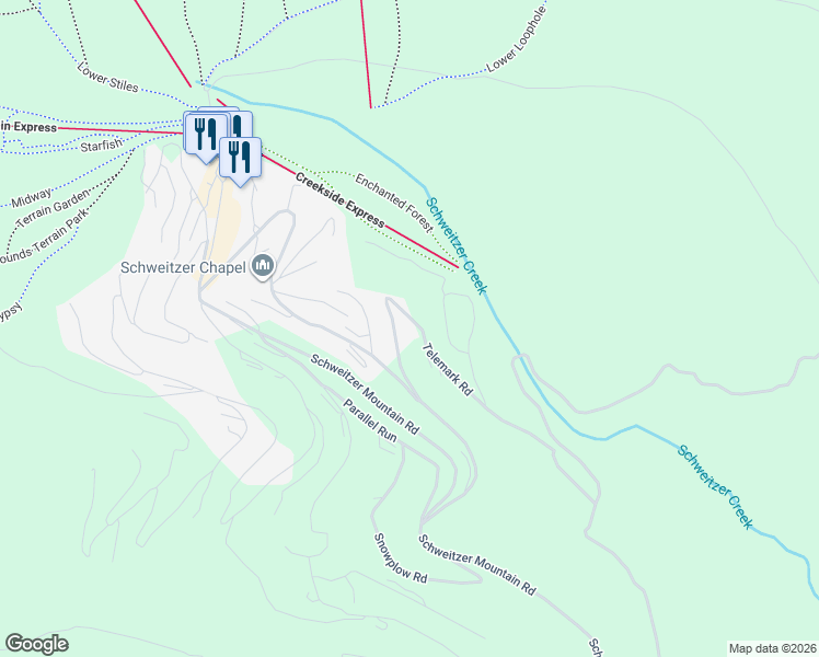 map of restaurants, bars, coffee shops, grocery stores, and more near 579 Telemark Road in Sandpoint