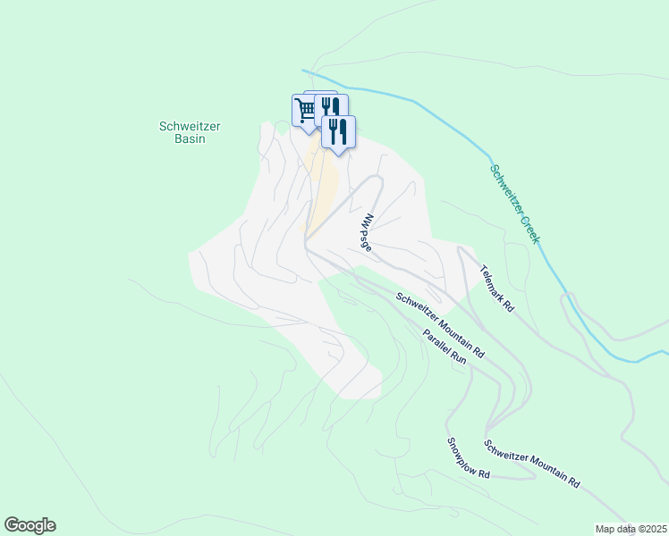 map of restaurants, bars, coffee shops, grocery stores, and more near 450 Parallel Run in Sandpoint
