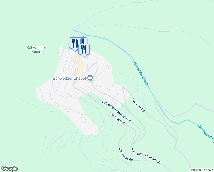 map of restaurants, bars, coffee shops, grocery stores, and more near 154 Slalom Road in Sandpoint