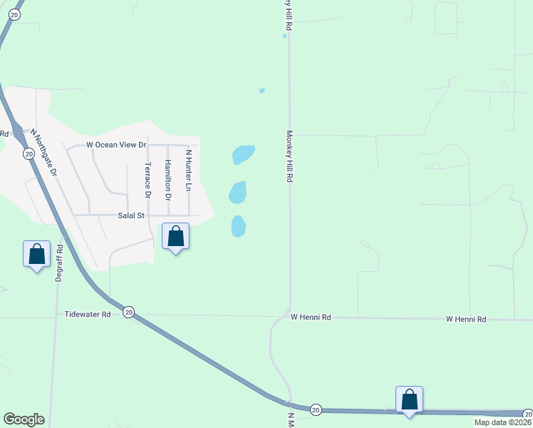map of restaurants, bars, coffee shops, grocery stores, and more near 4311 Monkey Hill Road in Oak Harbor