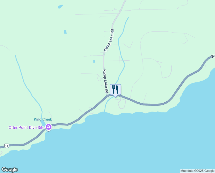 map of restaurants, bars, coffee shops, grocery stores, and more near 2259 Kemp Lake Road in Sooke