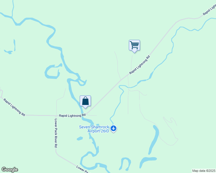 map of restaurants, bars, coffee shops, grocery stores, and more near 1891 Rapid Lightning Road in Sandpoint