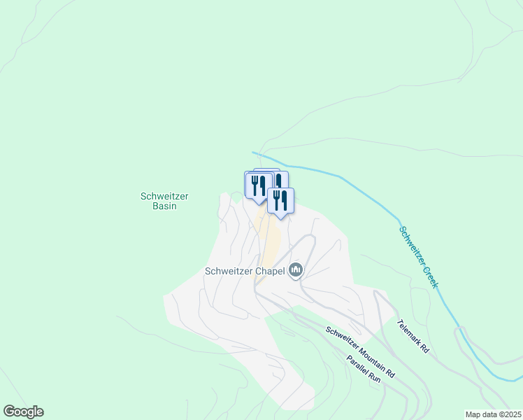 map of restaurants, bars, coffee shops, grocery stores, and more near 10000 Schweitzer Mountain Road in Sandpoint