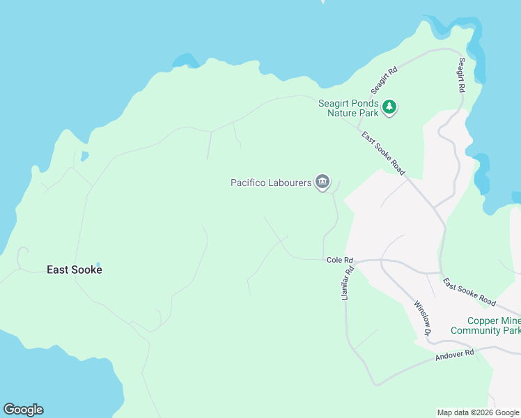 map of restaurants, bars, coffee shops, grocery stores, and more near 3107 Cole Road in Sooke
