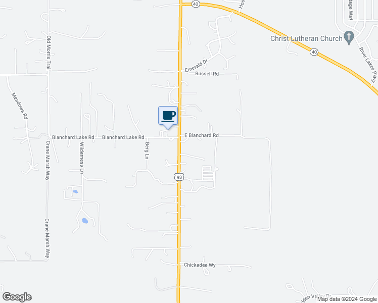 map of restaurants, bars, coffee shops, grocery stores, and more near 5805 U.S. 93 South in Whitefish