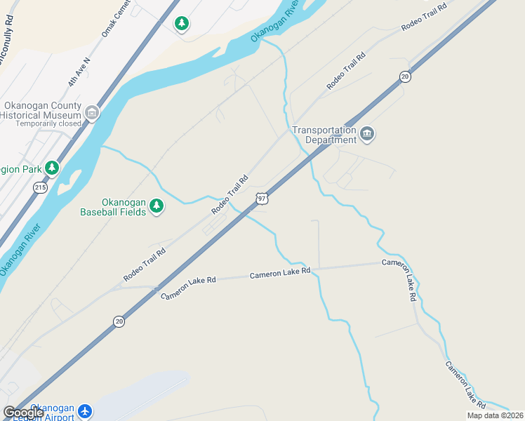 map of restaurants, bars, coffee shops, grocery stores, and more near 28830 U.S. 97 in Okanogan