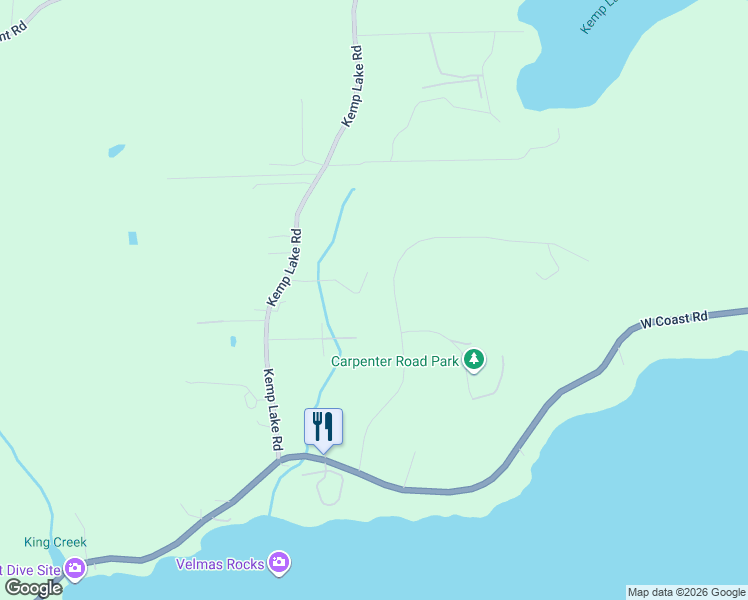 map of restaurants, bars, coffee shops, grocery stores, and more near 2280 Carpenter Road in Sooke
