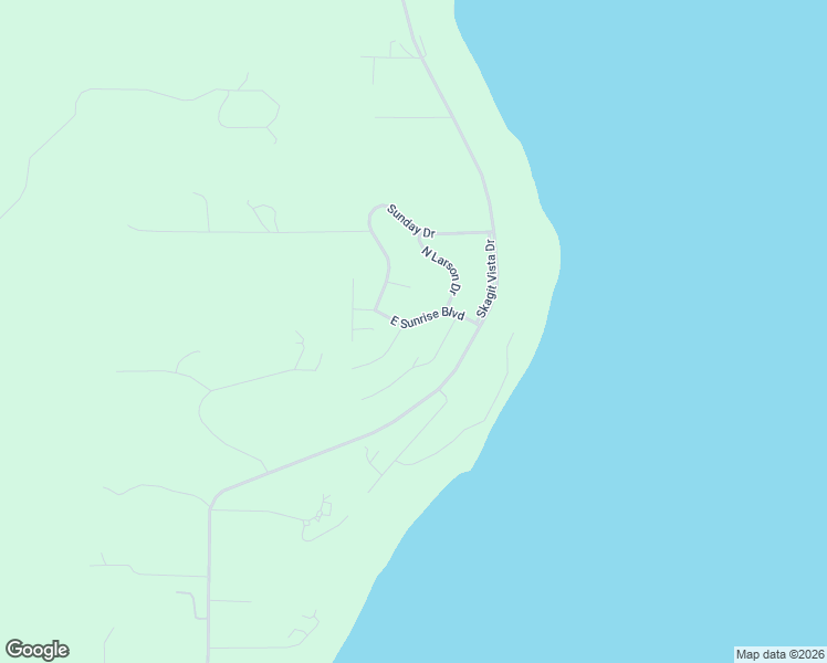 map of restaurants, bars, coffee shops, grocery stores, and more near 527 East Sunrise Boulevard in Oak Harbor