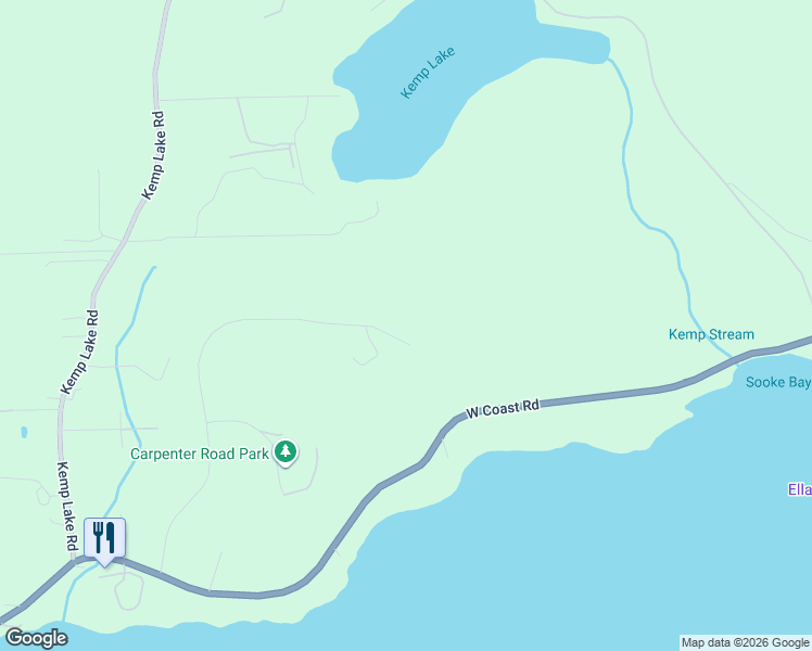 map of restaurants, bars, coffee shops, grocery stores, and more near 2410 A Carpenter Road in Sooke
