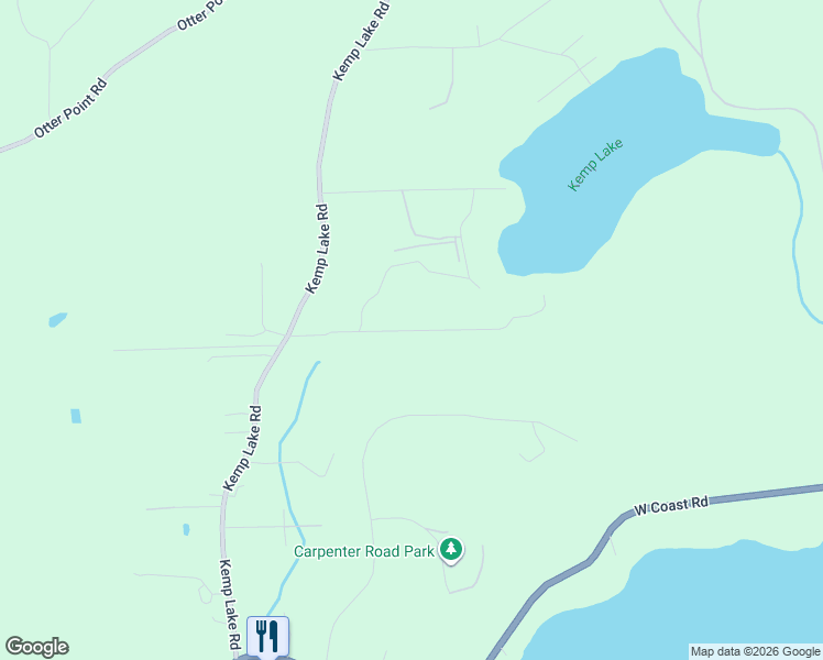 map of restaurants, bars, coffee shops, grocery stores, and more near Davidson Road in Sooke