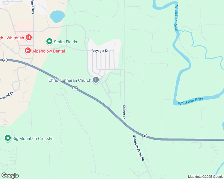 map of restaurants, bars, coffee shops, grocery stores, and more near 6201 Monterra Avenue in Whitefish