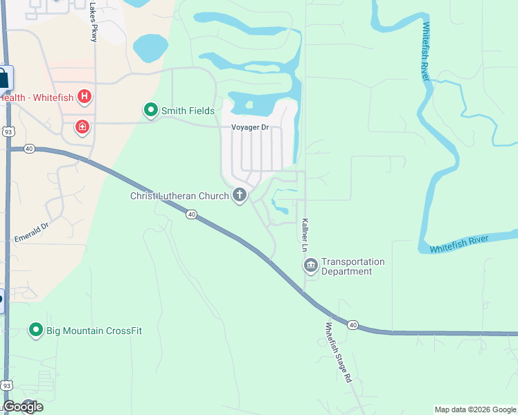 map of restaurants, bars, coffee shops, grocery stores, and more near 6005 Saint Moritz Drive in Whitefish