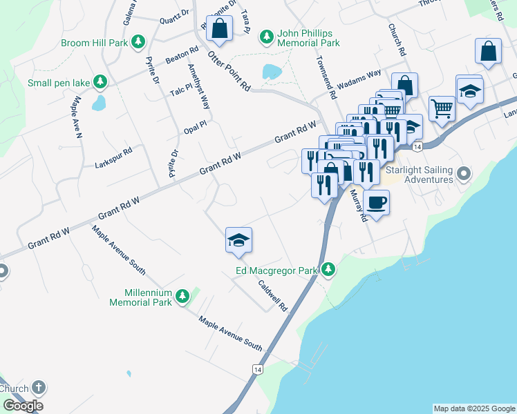 map of restaurants, bars, coffee shops, grocery stores, and more near 2038 Gatewood Road in Sooke