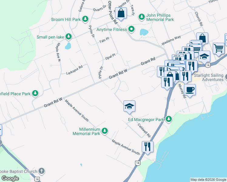 map of restaurants, bars, coffee shops, grocery stores, and more near 6862 Marsden Road in Sooke