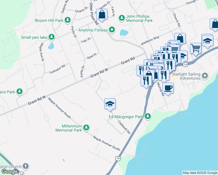 map of restaurants, bars, coffee shops, grocery stores, and more near 716 Stone Hearth Lane in Sooke