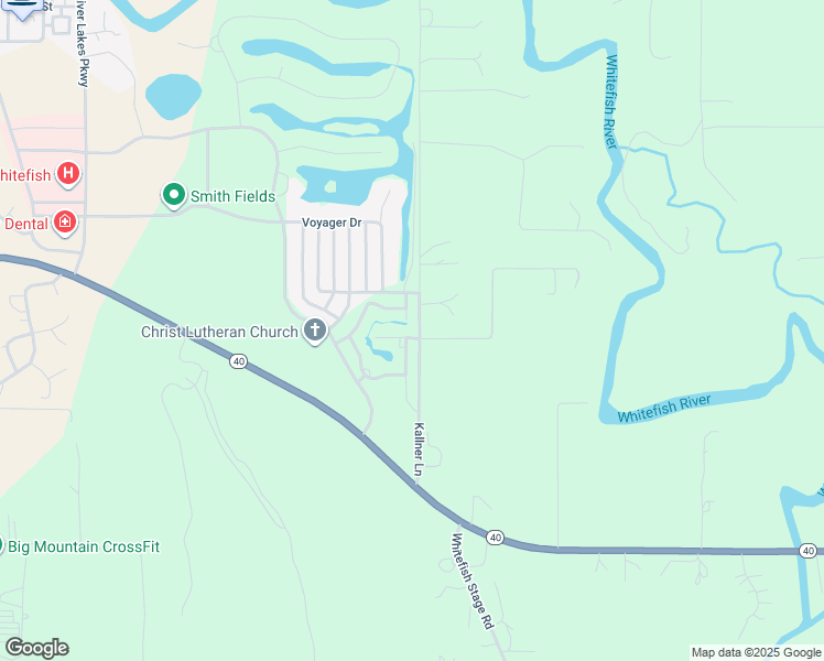 map of restaurants, bars, coffee shops, grocery stores, and more near 6300 Locarno Drive in Whitefish