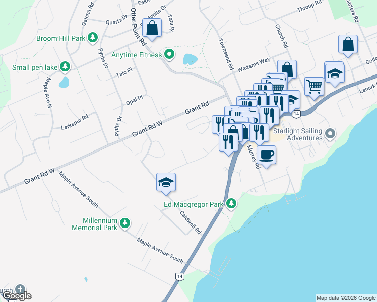 map of restaurants, bars, coffee shops, grocery stores, and more near 2045 Gatewood Road in Sooke