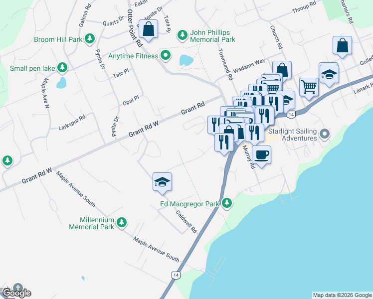 map of restaurants, bars, coffee shops, grocery stores, and more near 2045 Gatewood Road in Sooke