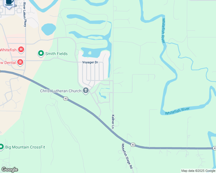 map of restaurants, bars, coffee shops, grocery stores, and more near 6300 Locarno Drive in Whitefish