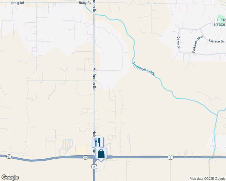 map of restaurants, bars, coffee shops, grocery stores, and more near 230-240 Toftum Ln in Columbia Falls