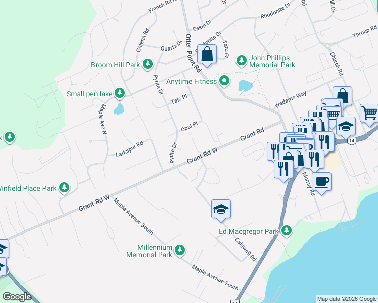map of restaurants, bars, coffee shops, grocery stores, and more near 6851 Banner Road in Sooke
